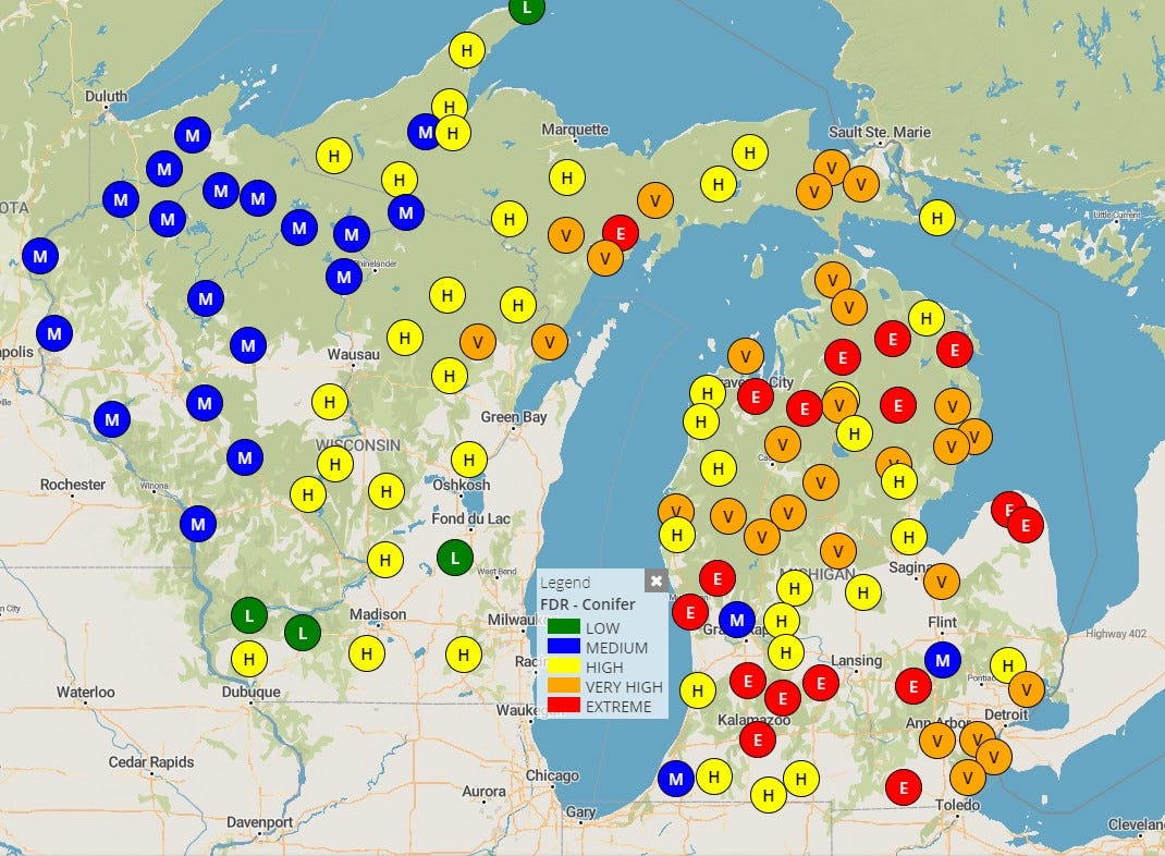 Dry weather pushes fire danger to ‘extreme’ levels Michigan Farm News